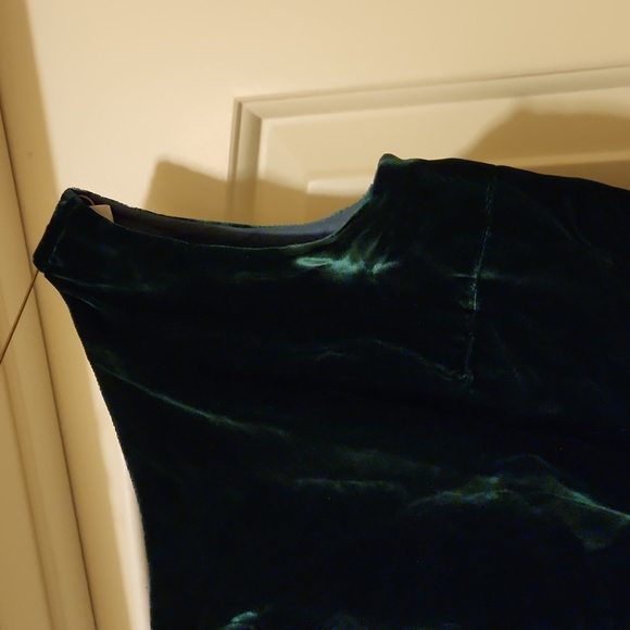 Custom made green velvet gown! - Picture 3 of 11